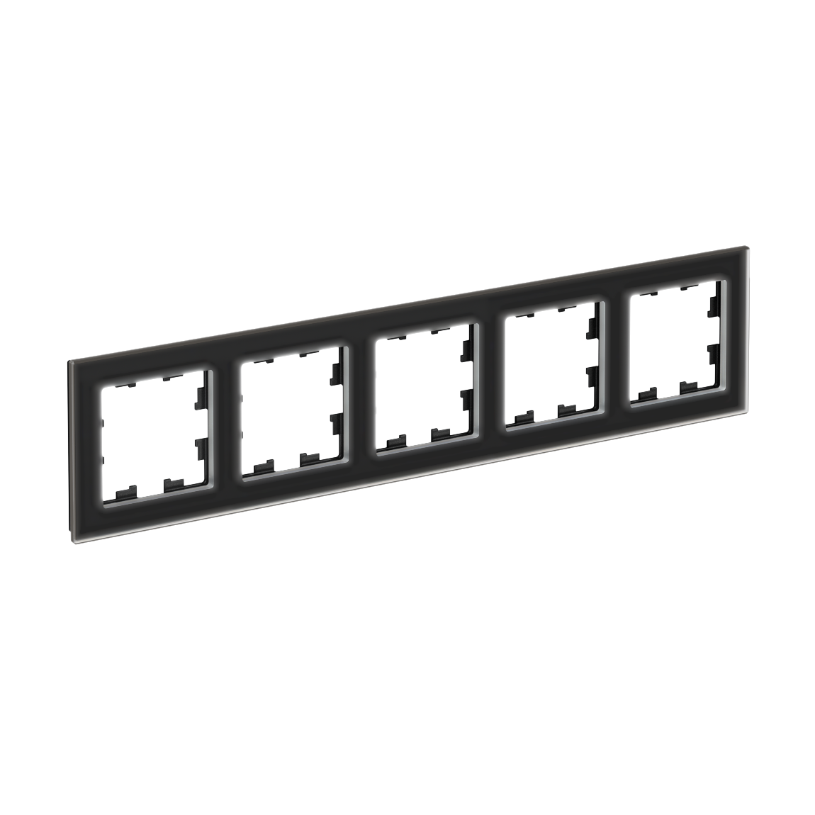 Systeme Electric AtlasDesign Nature Матовое стекло Черный Рамка 5-ая, универсальная фото