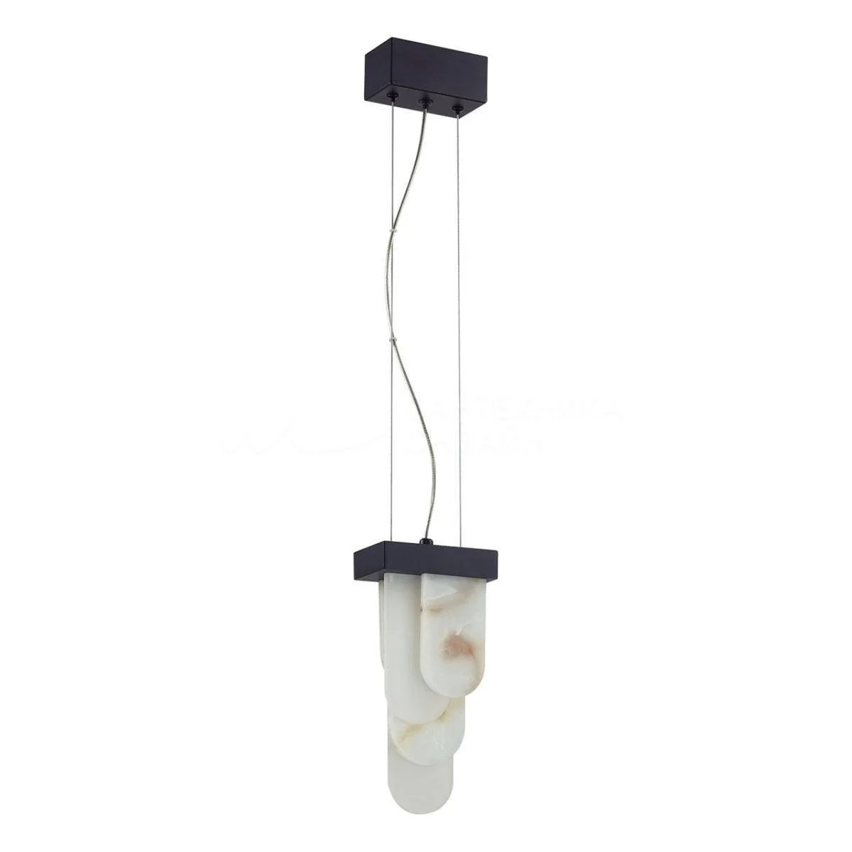 Odeon Light 5438/12L HIGHTECH ODL_EX25 черный/металл/ смола под алебастр /акрил Подвес LED 12W 3000K 1489Лм FOROS фото