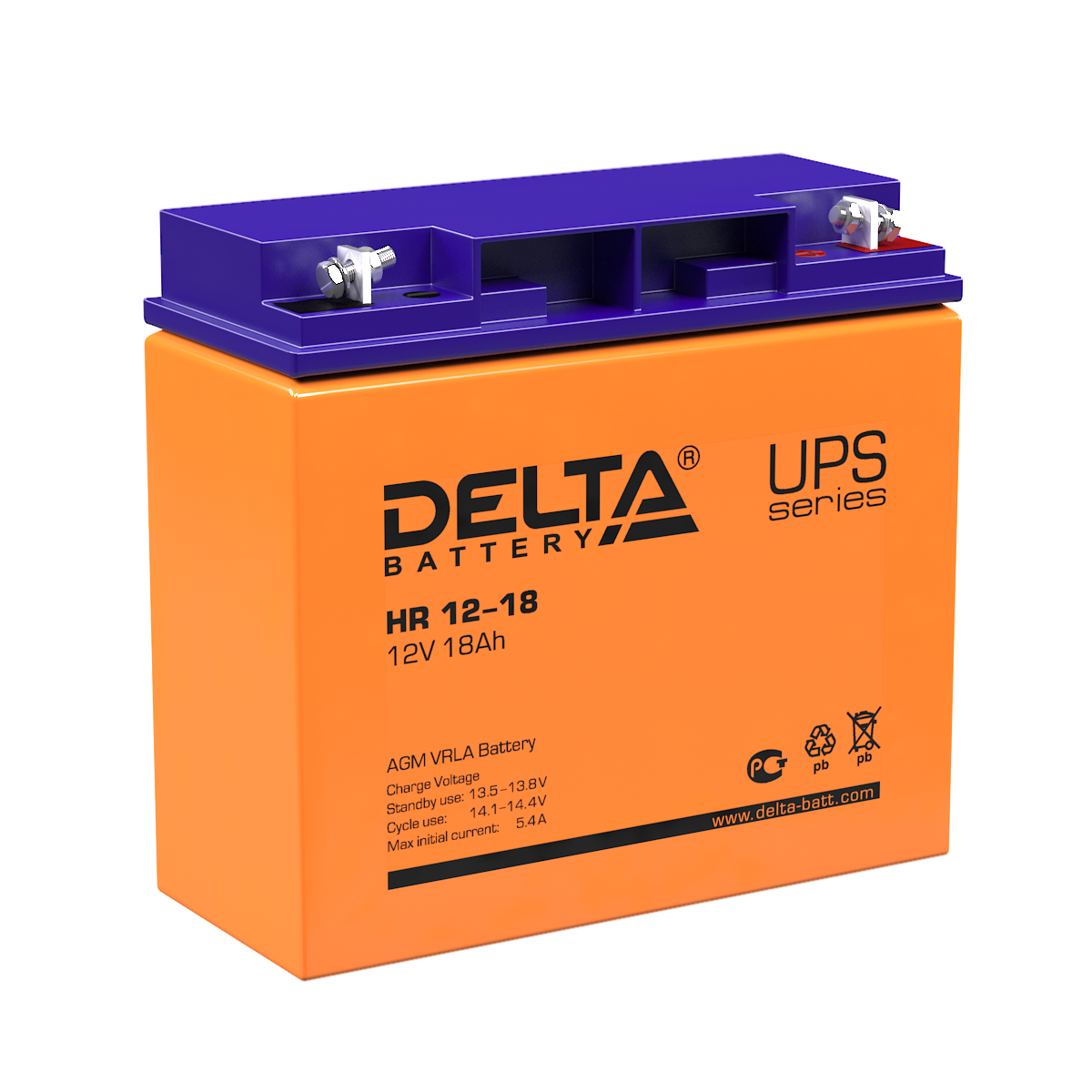 Delta Аккумуляторная батарея HR 12-18 (12V/18Ah) фото