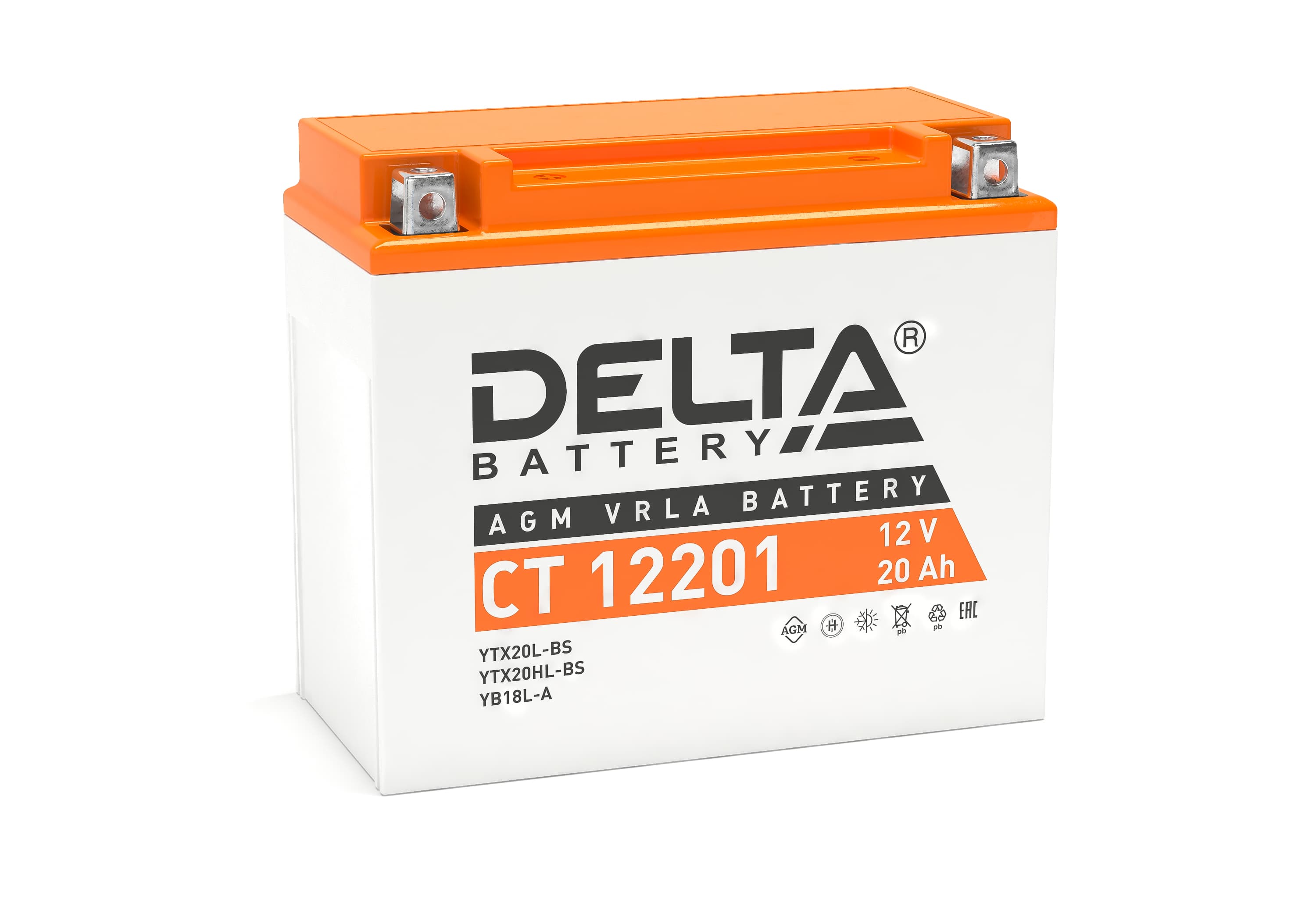 Delta Аккумулятор CT 12201 (12V/20Ah) фото