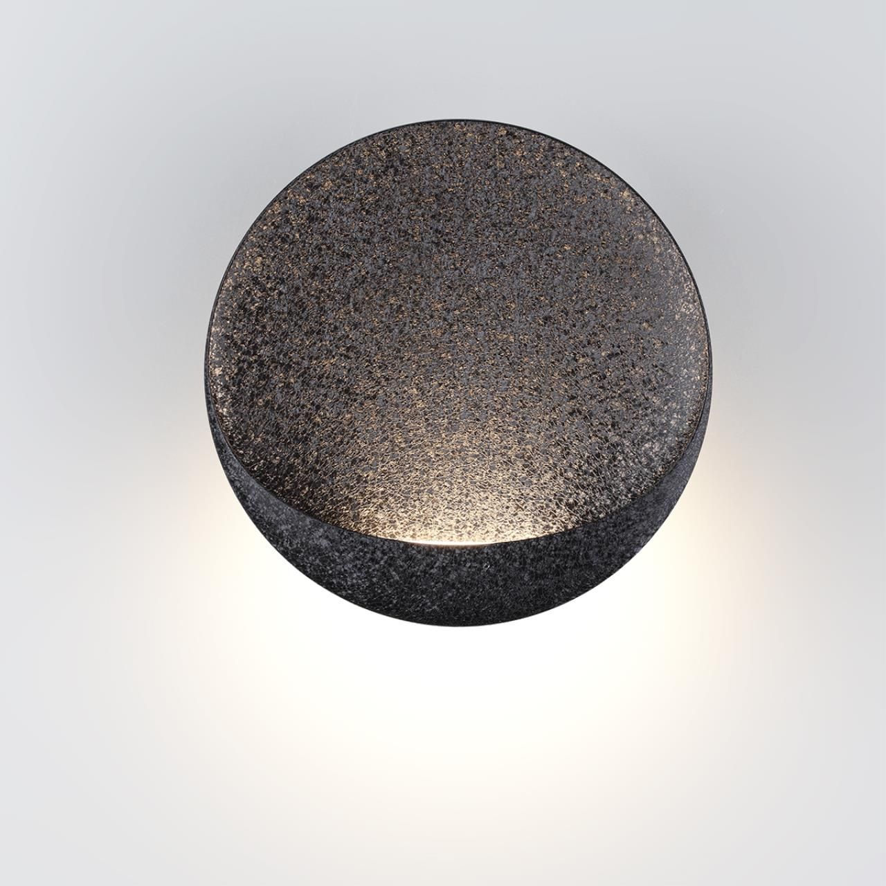 Odeon Light 7003/7WL HIGHTECH ODL25 Настенный светильник черный ice crack/акрил IP44 LED 7W 231Лм 3000K CRI > 90 VELA фото