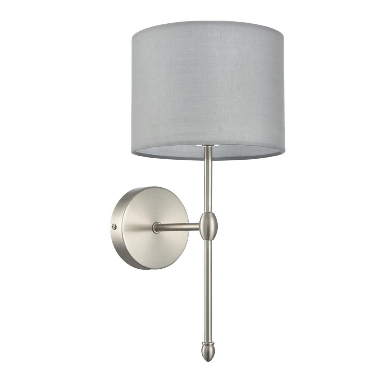 Lumion 8262/1W CLASSI LN26 металл/текстиль, никель/серый Бра E14 1*40W 220V LATTI фото