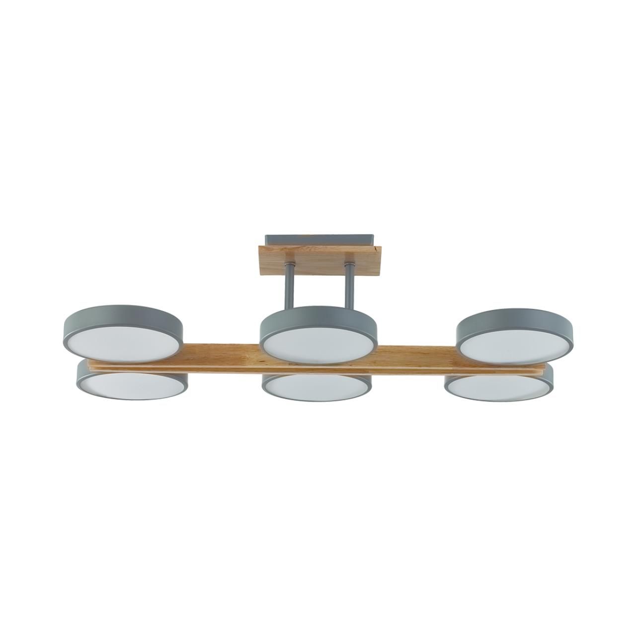 Lumion 8031/108CL LEDIO LN24 серый, дерево/металл, акрил Потолочный светильник LED 108W 3000-6000К 220V PLATO фото