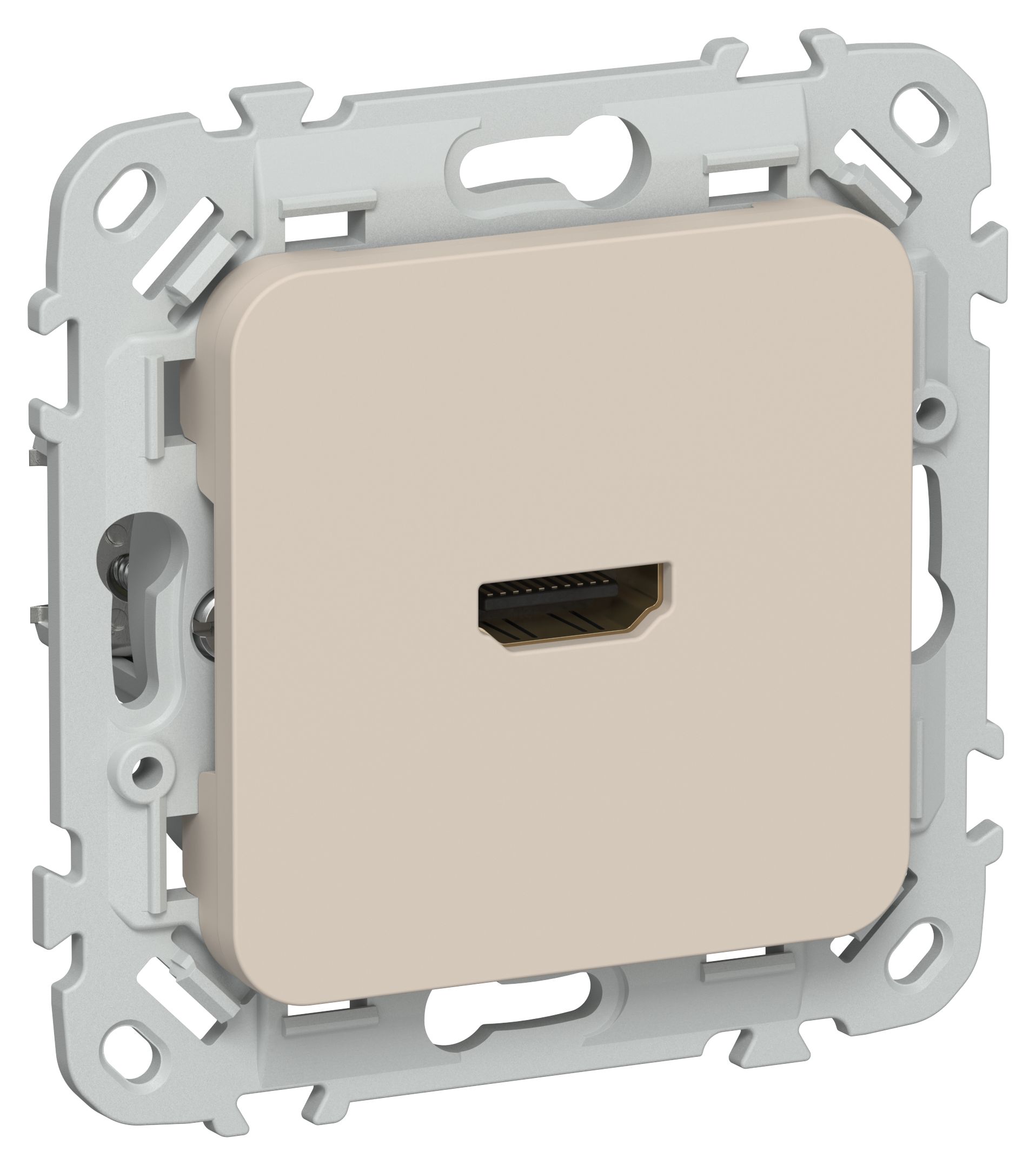 IEK FLITE Льняной Розетка HDMI фото