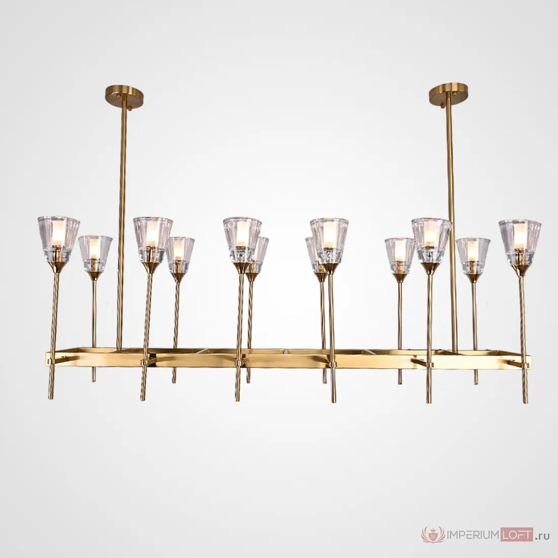 ImperiumLoft Люстра RH TORCHE DE VERRE Linear Chandelier 12 фото