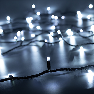 Arlight Светодиодная гирлянда ARD-STRING-PRO-10000-BLACK-100LED-FLASH WHITE (230V, 7W) (Ardecoled, IP65) фото