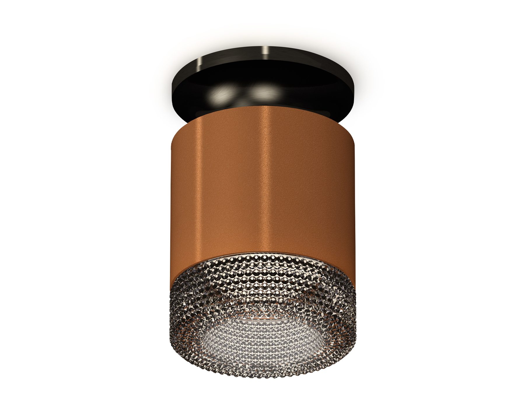 Ambrella Комплект накладного светильника с композитным хрусталем XS7404102 SCF/BK кофе песок/тонированный MR16 GU5.3 (N7926, C7404, N7192) фото