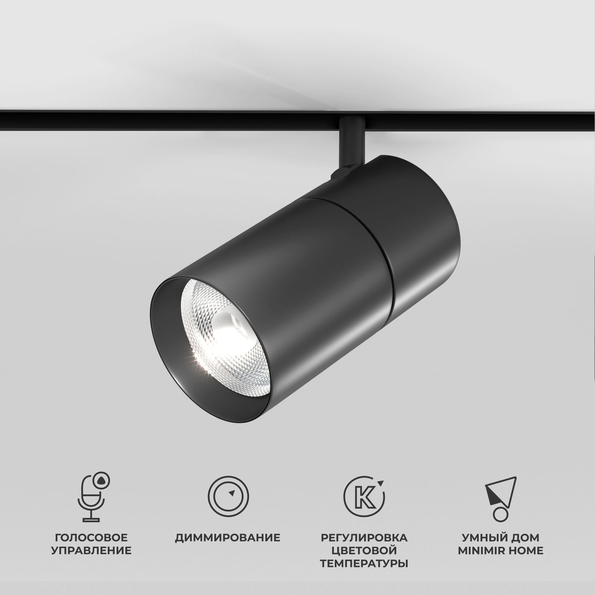 Elektrostandard 85197/01 Slim Magnetic Умный трековый светильник 20W 2700-6500K Dim R03 (черный) фото