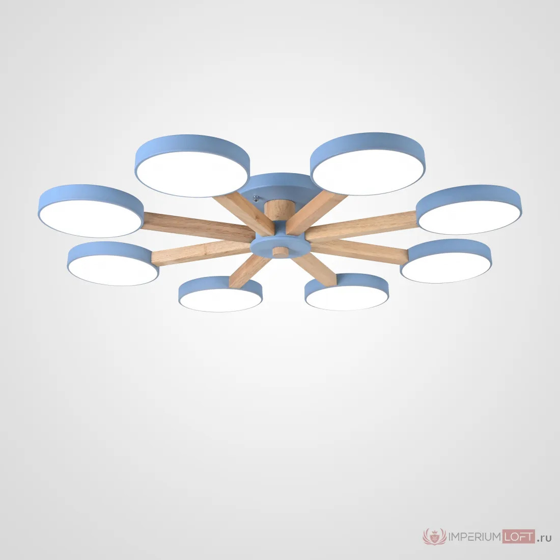 ImperiumLoft Потолочная люстра TURNA 8 Blue фото