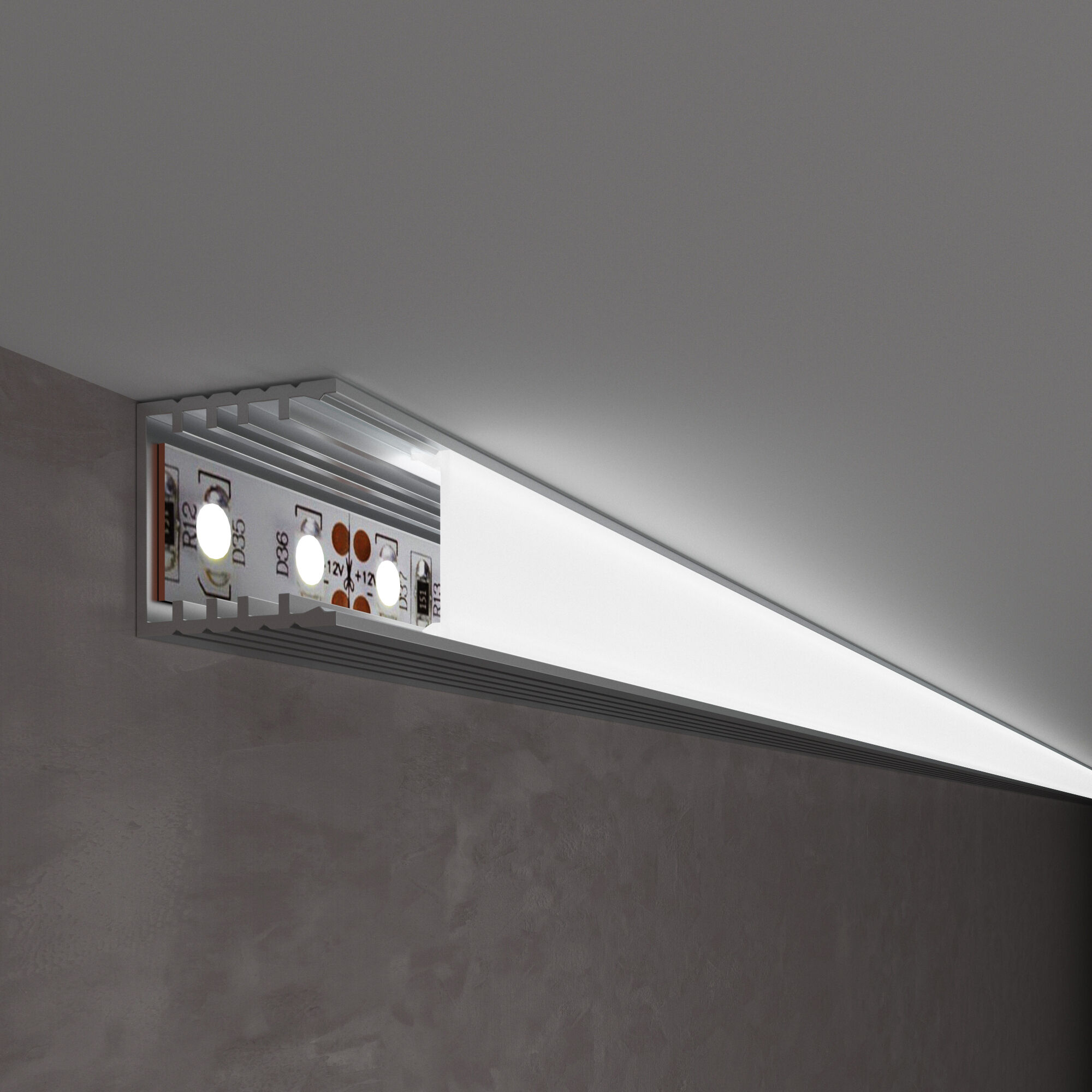 Elektrostandard LL-2-ALP016 Накладной алюминиевый профиль для LED ленты (под ленту до 12,4mm) фото