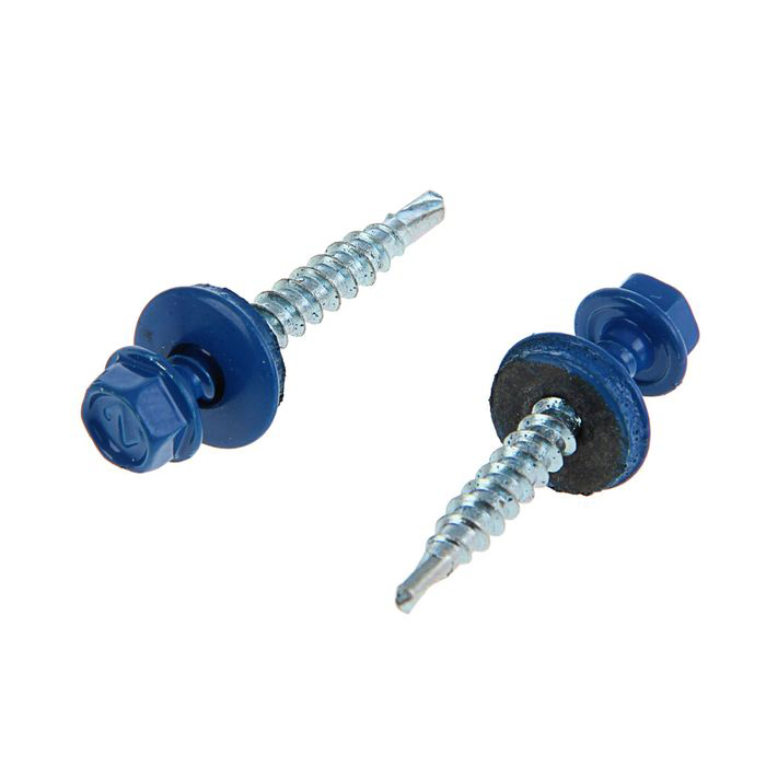 Tech-Krep Саморез КР св. 4,8х35 RAL-5005 (насыщенный синий) (250 шт) - ведро фото