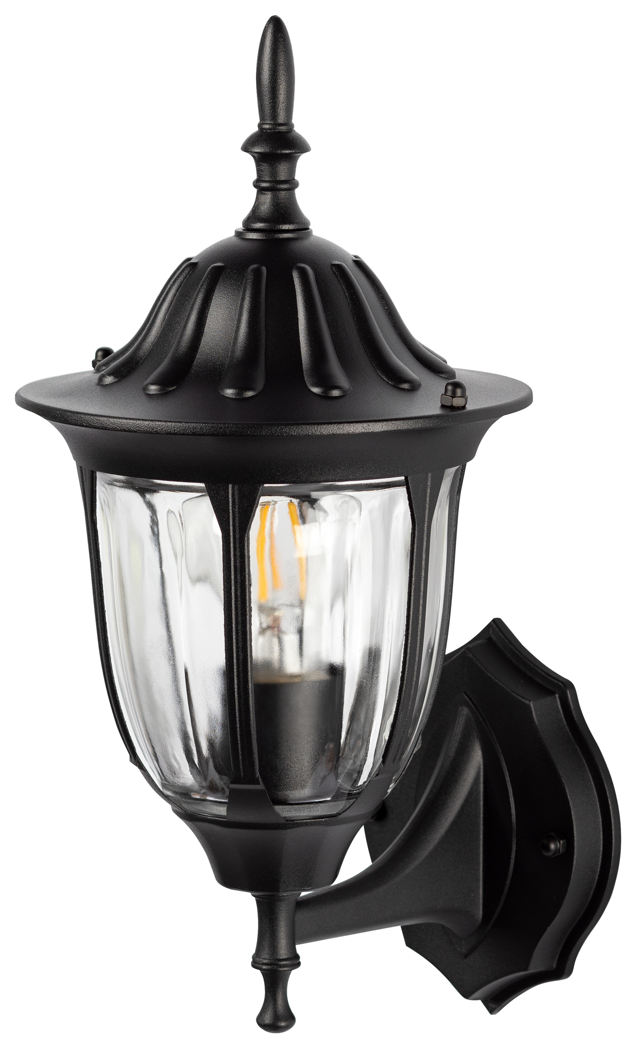 Светильник уличный настенный ЭРА «Галатея» GBW-105-BL-0380 230В Е27 IP54 чёрный вверх фото