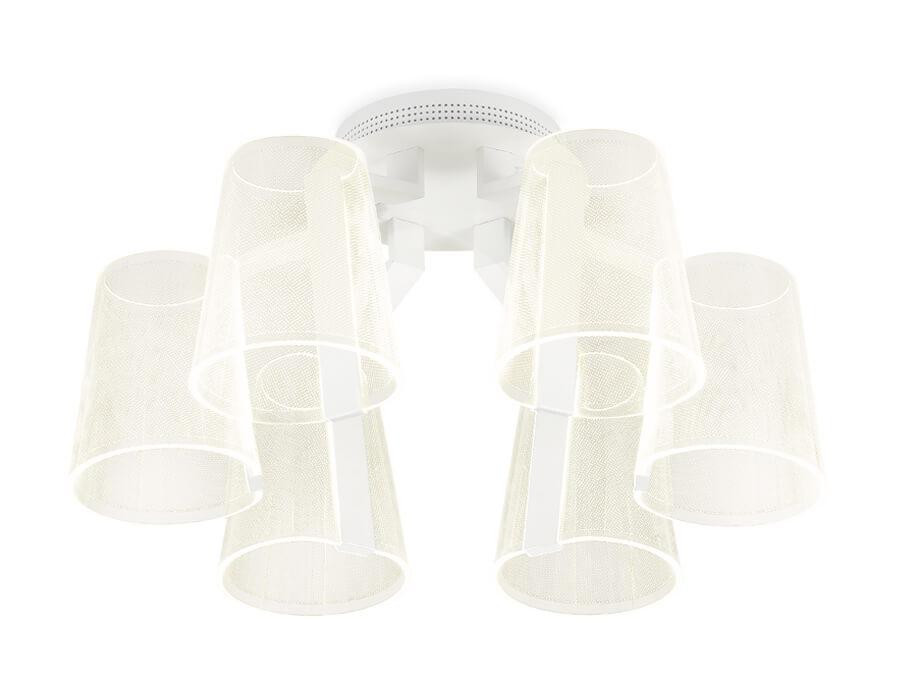 Ambrella Потолочная светодиодная люстра с пультом AK4031/6 WH белый 96W D600*290 (ПДУ РАДИО 2.4) фото