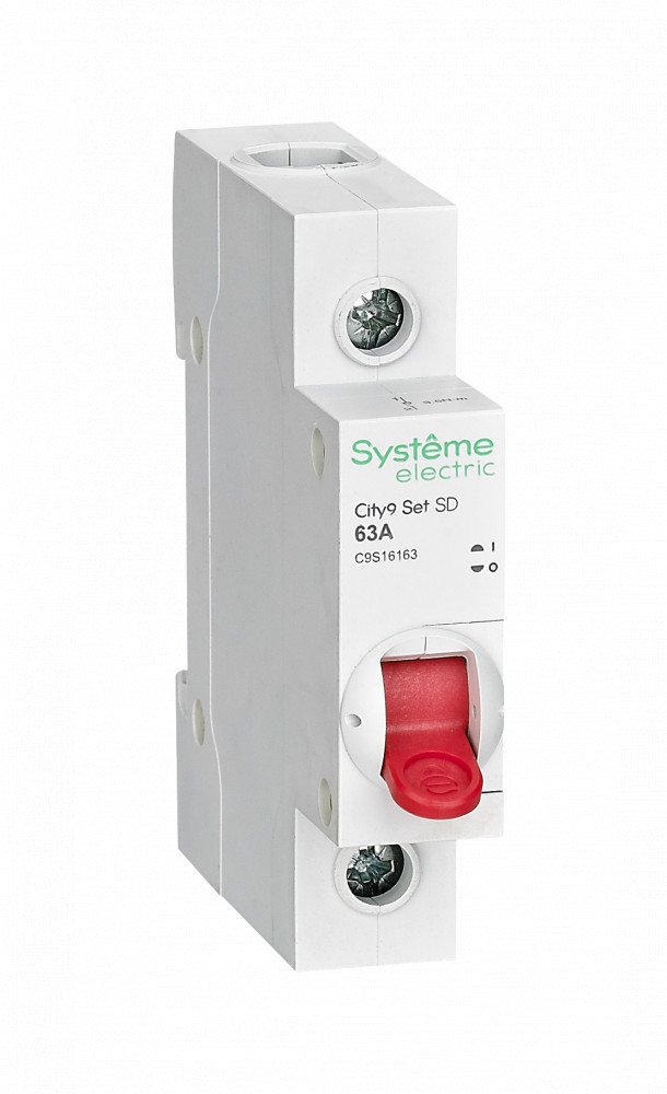 Systeme Electric City9 Set Выключатель нагрузки (ВН) 1P 63А 230В фото