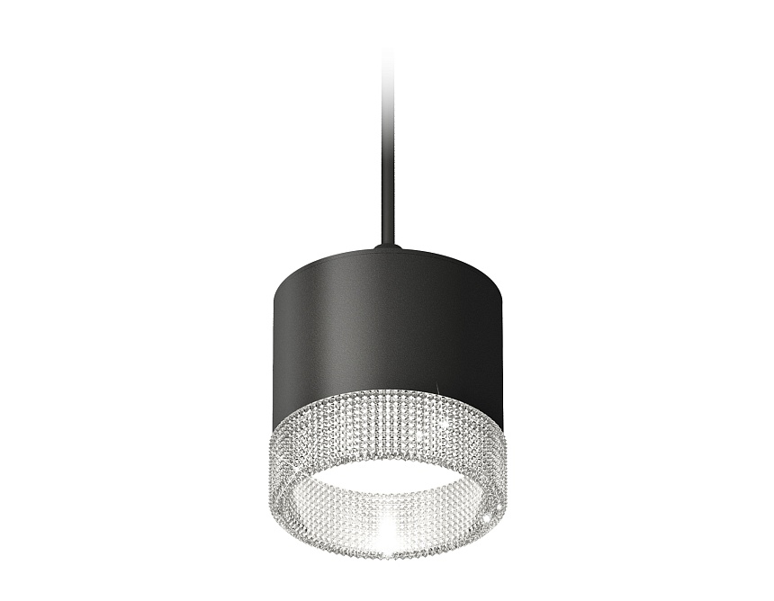 Ambrella Комплект подвесного светильника GX53 с композитным хрусталем XP8111040 SBK/CL черный песок/прозрачный GX53 (A2333, C8111, N8480) фото