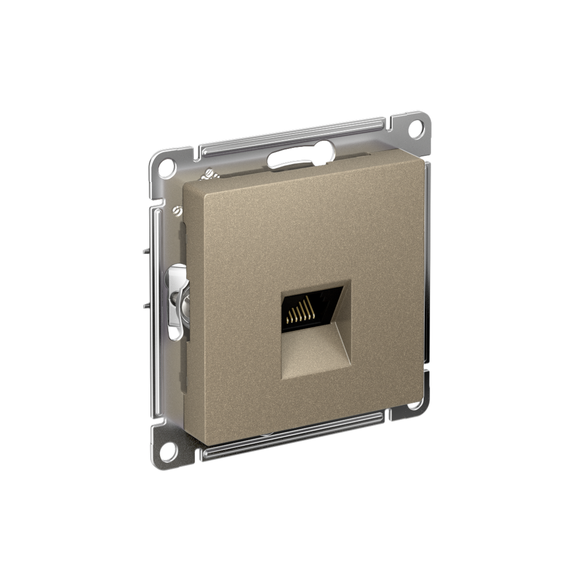 Systeme Electric AtlasDesign Шампань Розетка компьютерная RJ45, кат. 6A, механизм фото