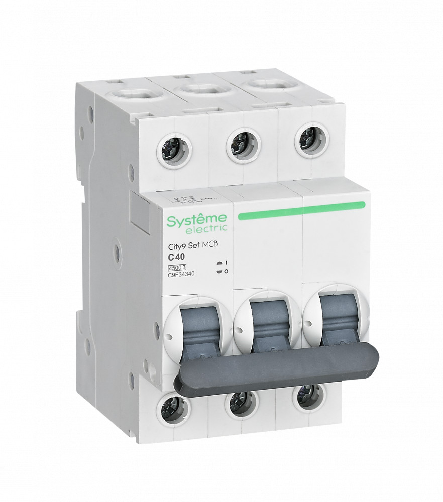 Systeme Electric City9 Set Автоматический выключатель (АВ) С 40А 3P 4.5kA 400В фото