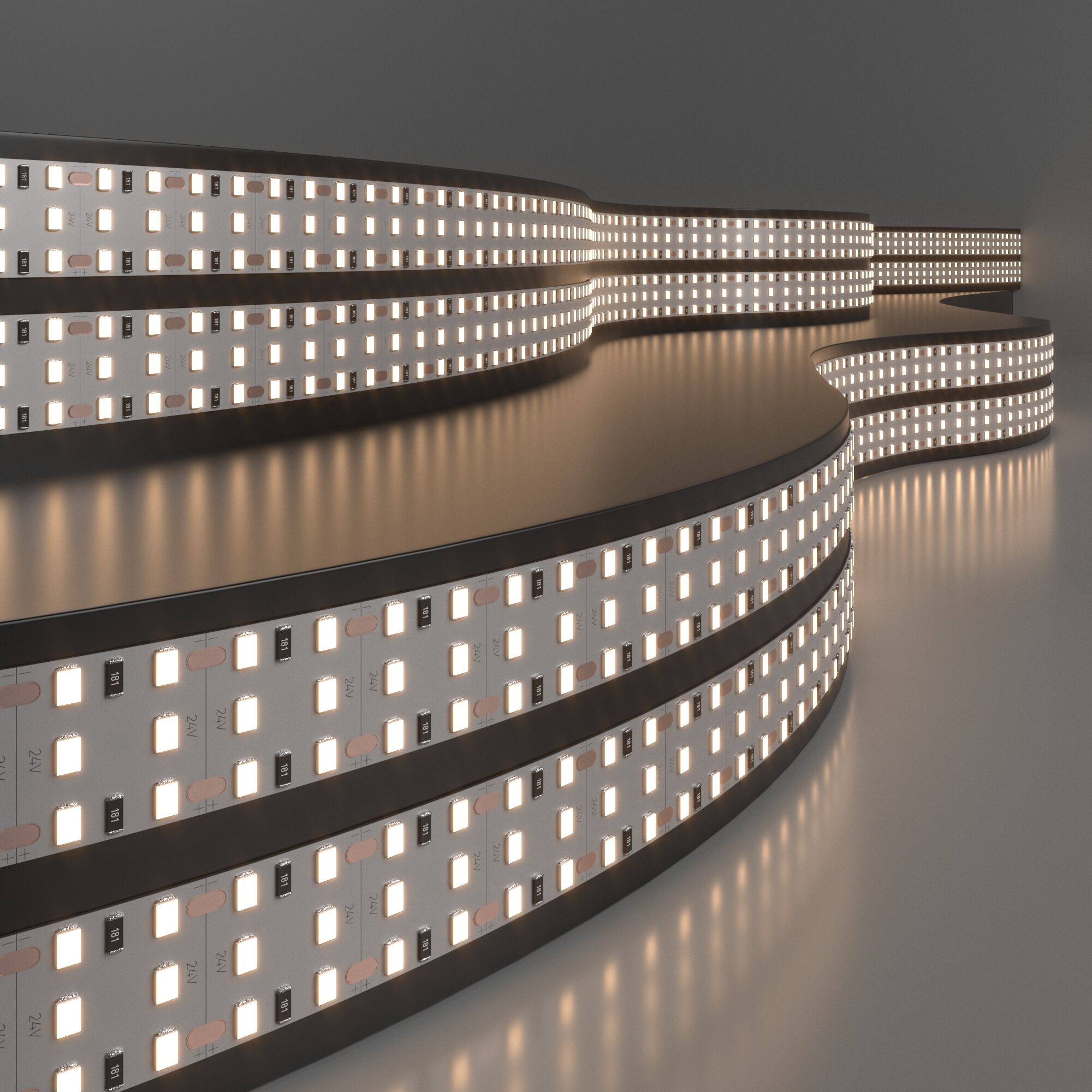 Elektrostandard Лента светодиодная 360LED 26W IP20 трехрядная 3300К теплый белый (2835 24V 360Led 26W IP20) фото