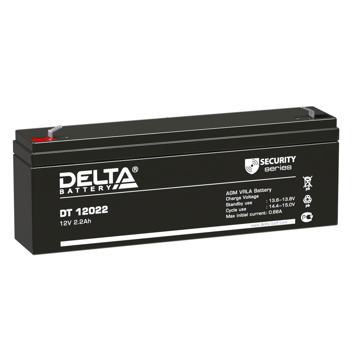 Delta Аккумуляторная батарея DT 12022 (12V/2.2Ah) фото