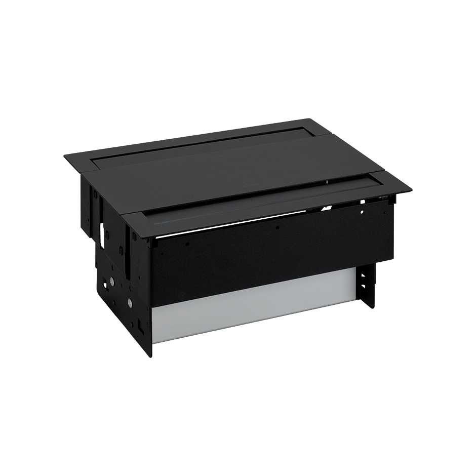 Simon 400 Двухсторонний врезной x8 розеточный блок, планка, 4x2P+E, 4xUSB з/у, 2 пустых модуля, белый, фото