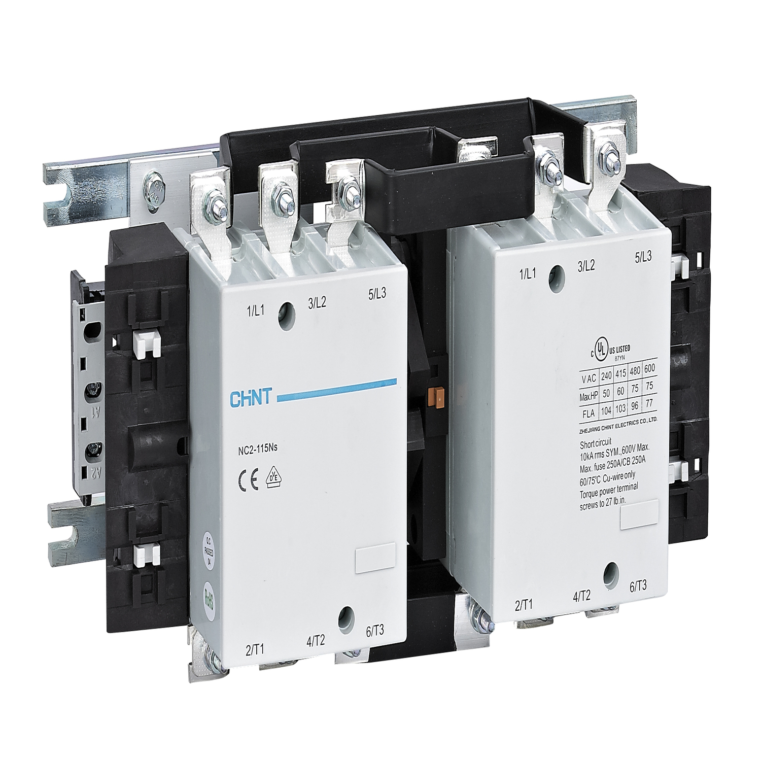 CHINT Контактор NC2-115NS реверс 115A 220-240В/АС3 50Гц (R) фото