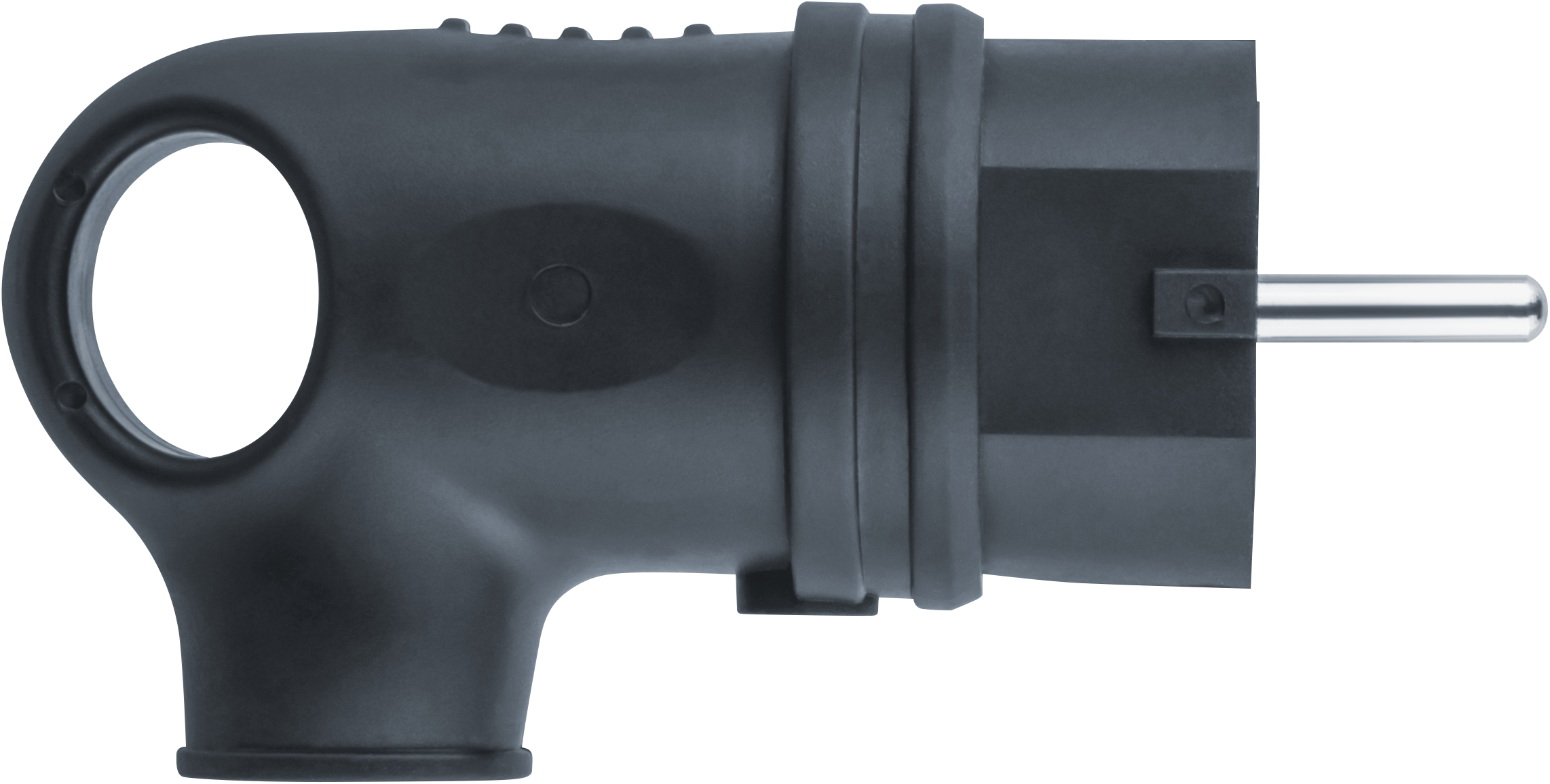 Вилка Navigator NCA-PLR01-16A-E-IP44-BL угловая с/з каучук черная (200/20/1)