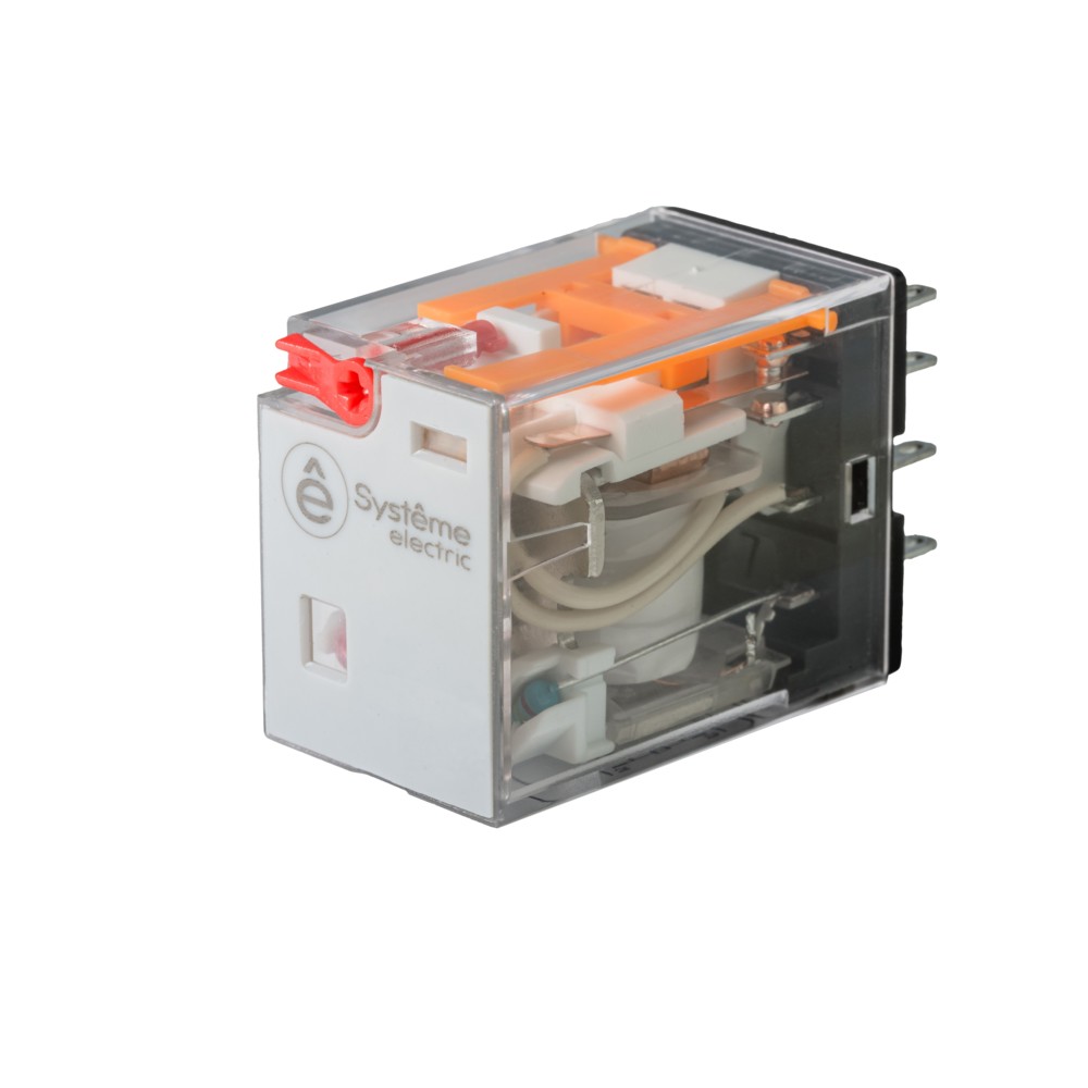 Systeme Electric Реле 6A 4CO 24VAC тест кнопка LED фото