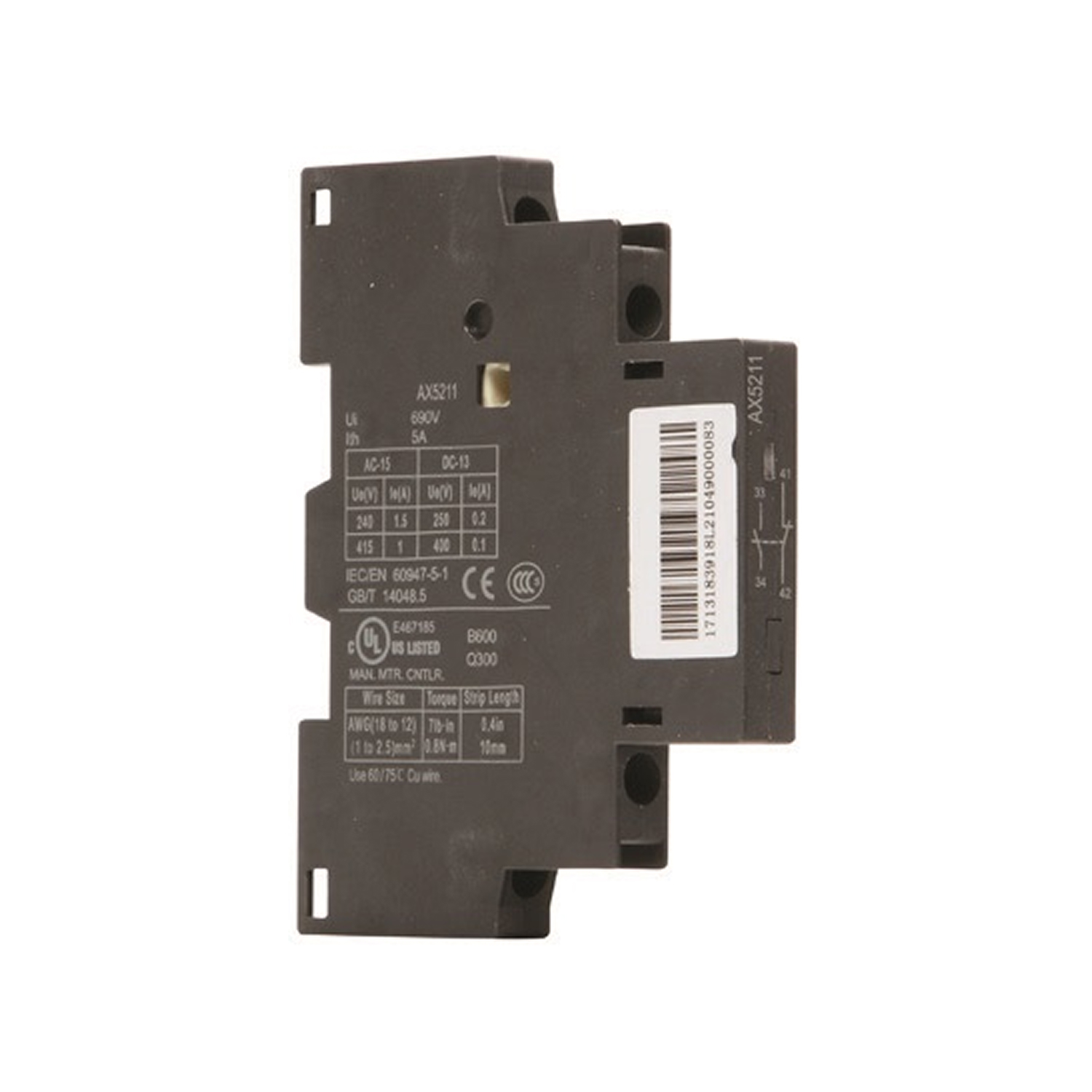 CHINT Вспомогательный контакт боковой AX03-S8 11  для NS8 фото