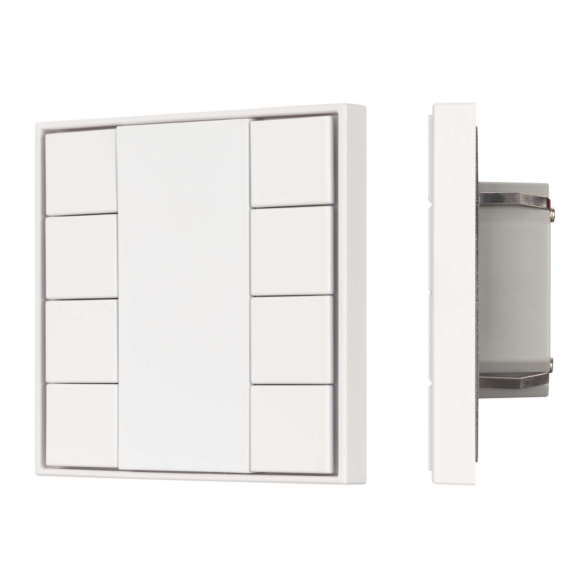 Arlight INTELLIGENT ARLIGHT Кнопочная панель KNX-301-22-8-SH-IN White (BUS, Frame) (IARL, IP20 Пластик, 3 года) фото