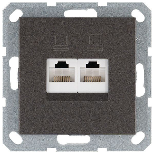 Jasmart G Мокко Розетка RJ45 2-ая, 6 категория фото