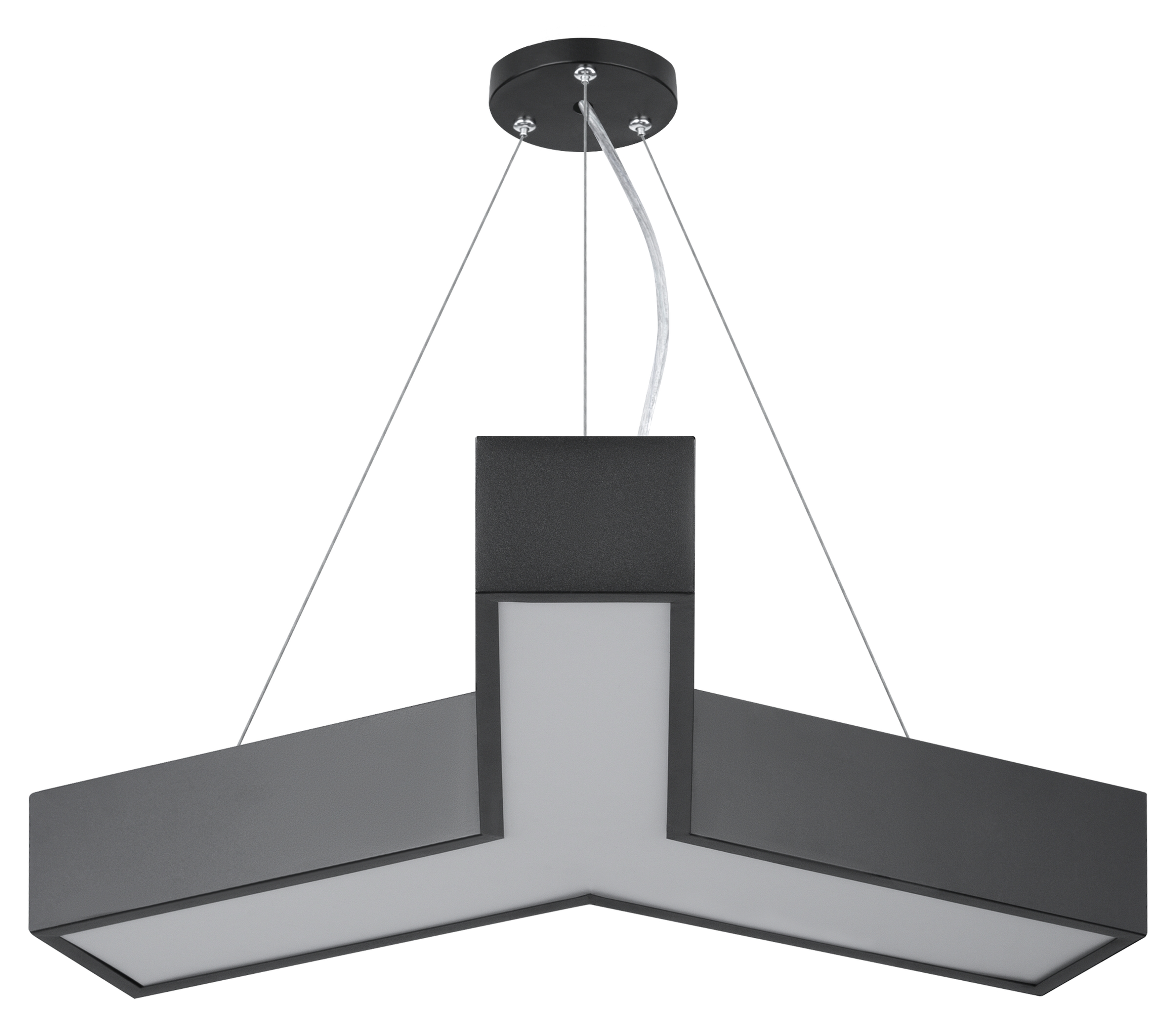 ЭРА Светильник LED Geometria SPO-141-B-40K-028 Igrek 28Вт 4000K 1900Лм IP40 600*80 черный подвесной драйвер внутри фото