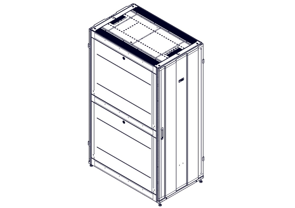 Systeme Electric Шкаф, серия Uniprom, 42U-750/1200, боковые панели 4шт, черный фото