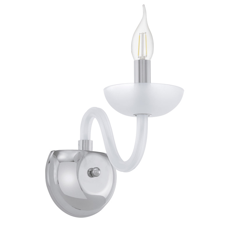 Eglo Бра FALCADO 1, 1х40W (E14), L120, H280, A230, стекло/матовый фото