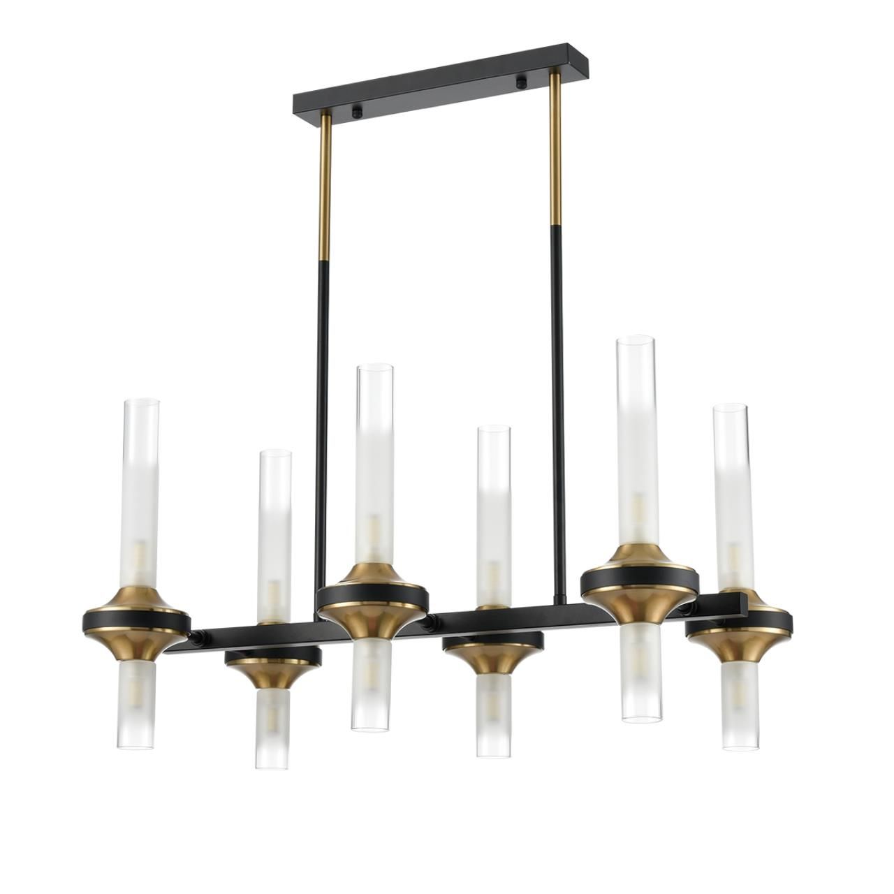 Lumion 8112/12 NEOCLASSI LN25 черный/бронза/прозрачный, металл/стекло Люстра потолочная G9 12*30W 220V TAMARESA фото