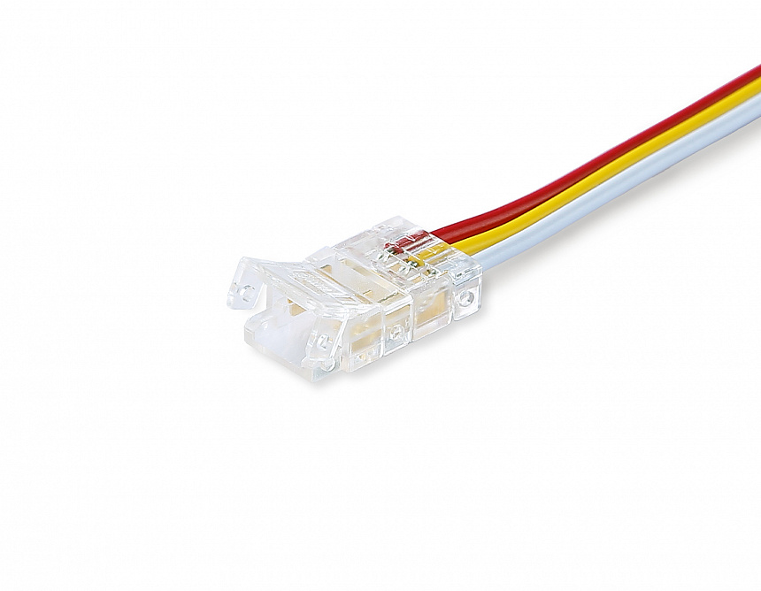 Ambrella Соединитель гибкий двухсторонний COB CCT 12/24V для лент 8mm GS7911 (3 конт.) (5шт. в комплекте) фото