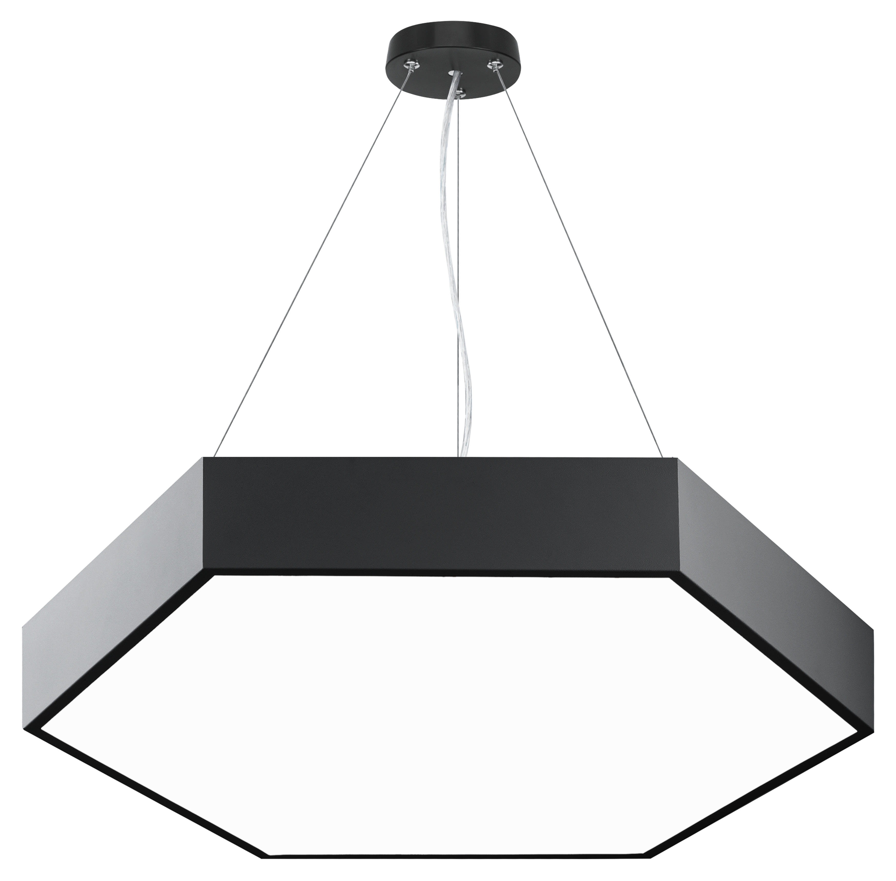 ЭРА Светильник LED Geometria SPO-121-B-40K-038 Hexagon 38Вт 4000K 4000Лм IP40 600*80 черный подвесной драйвер внутри фото