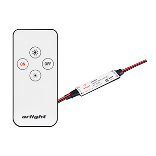 Arlight Диммер SMART-MINI-DIM-SET (12-24V, 1x4A, ПДУ 4кн, IR) (IP20 Пластик, 5 лет) фото