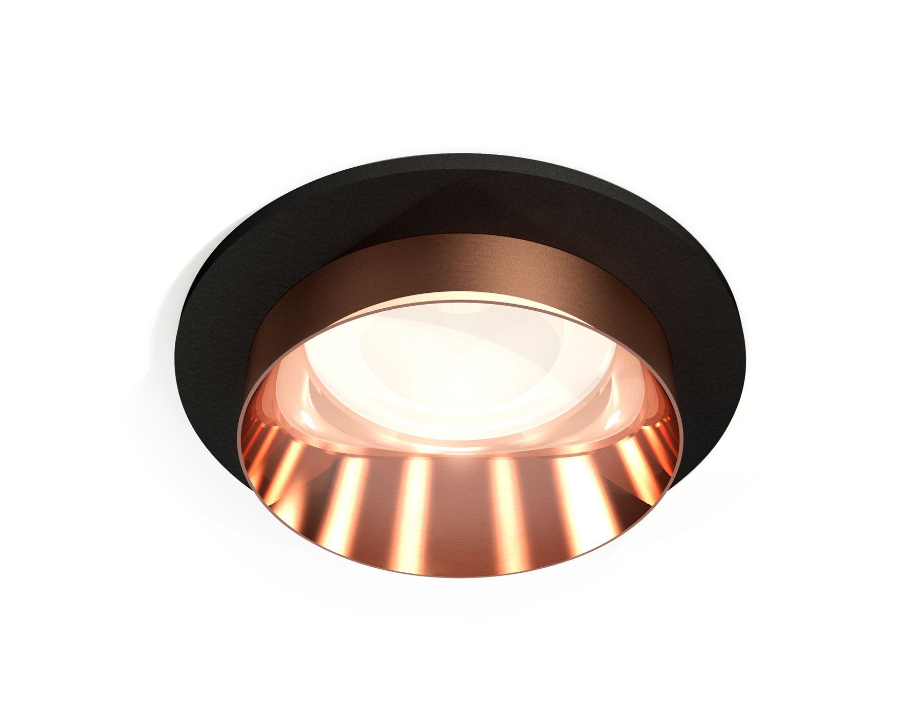 Ambrella Комплект встраиваемого светильника XC6513025 SBK/PPG черный песок/золото розовое полированное MR16 GU5.3 (C6513, N6135) фото
