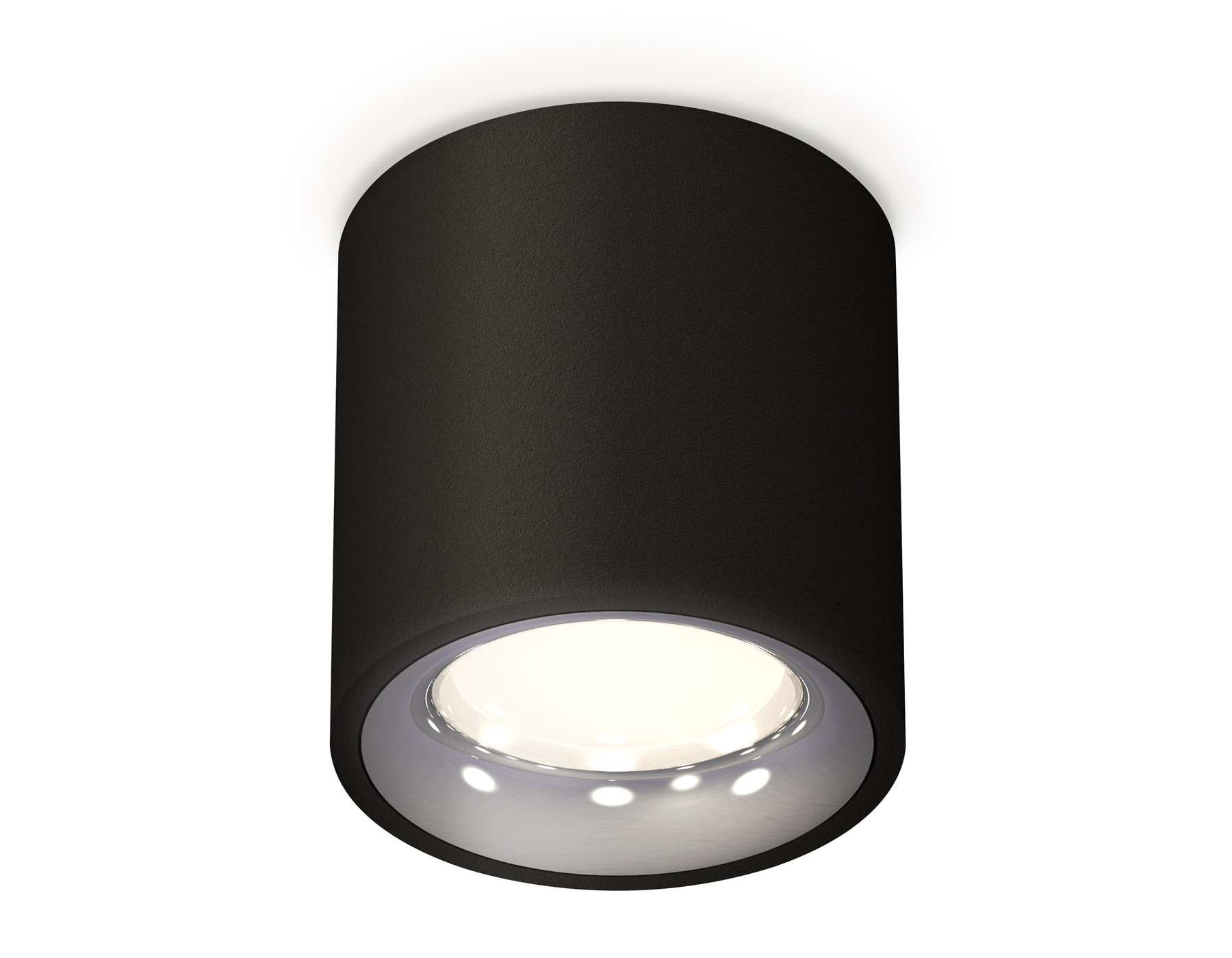 Ambrella Комплект накладного светильника XS7532022 SBK/PSL черный песок/серебро полированное MR16 GU5.3 (C7532, N7012) фото
