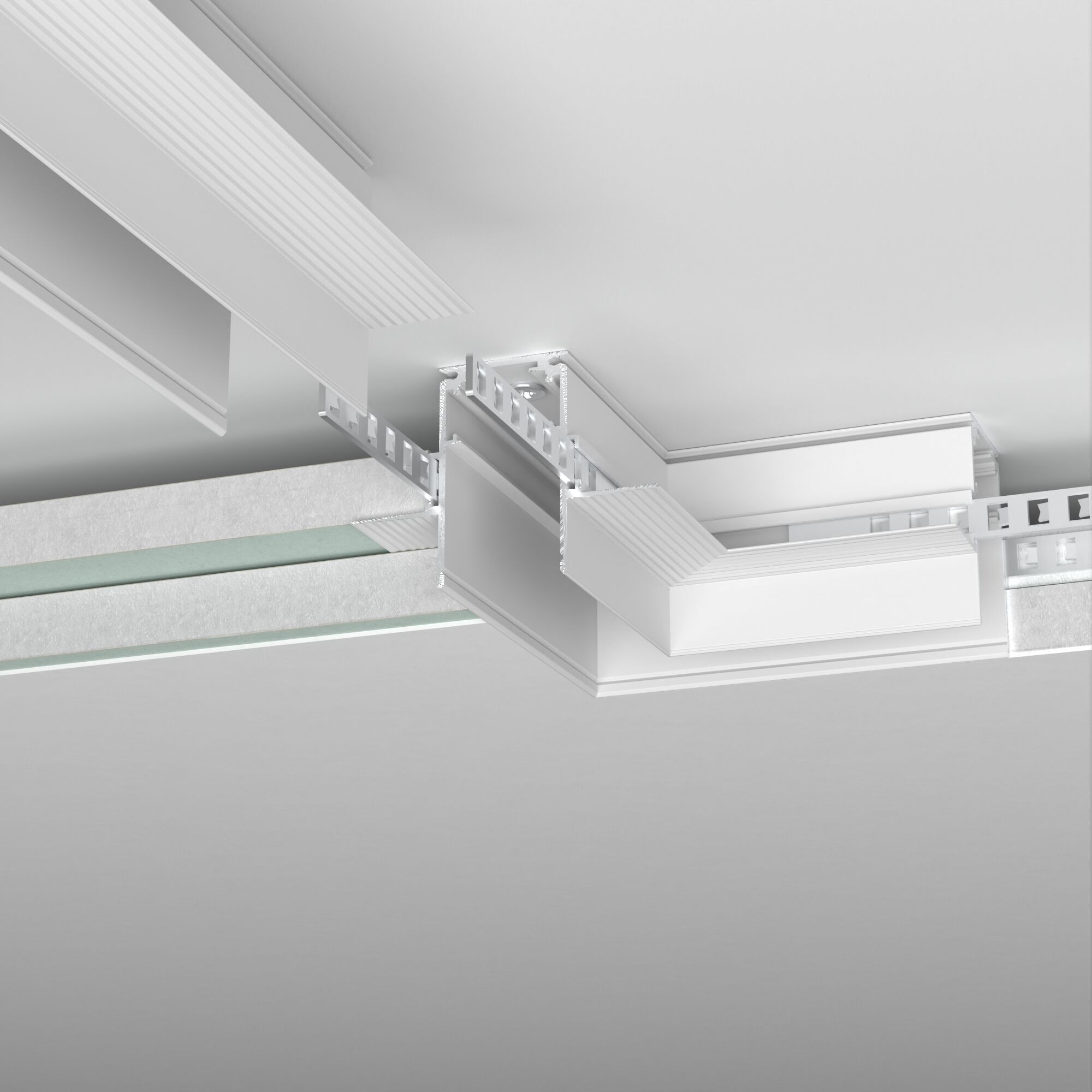 Elektrostandard Slim Magnetic Коннектор угловой для встраиваемого шинопровода под ГКЛ 12,5мм (белый) 85212/00 фото