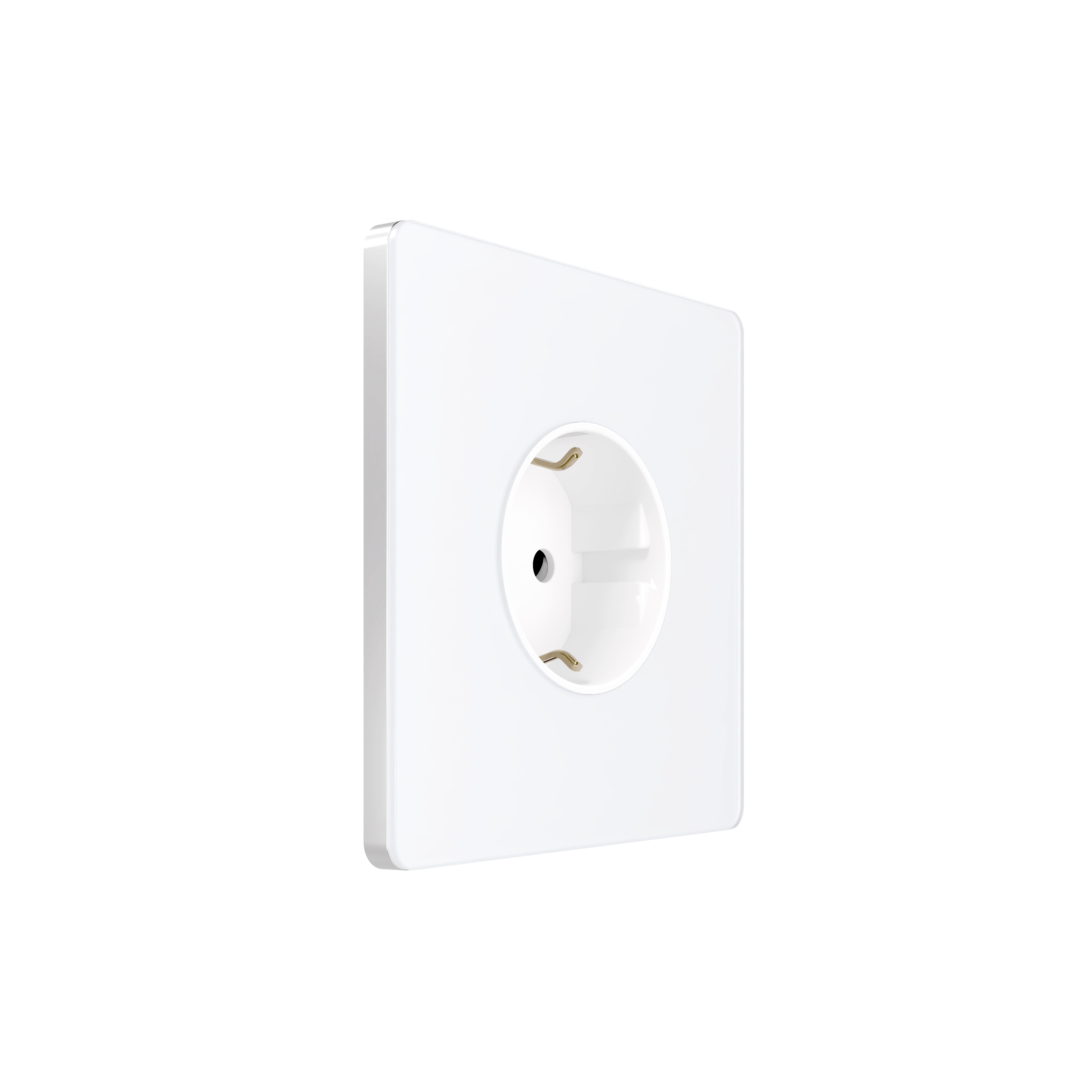 Systeme Electric Systeme Infinity Арктический лед Розетка с заземлением со шторками, 16А фото