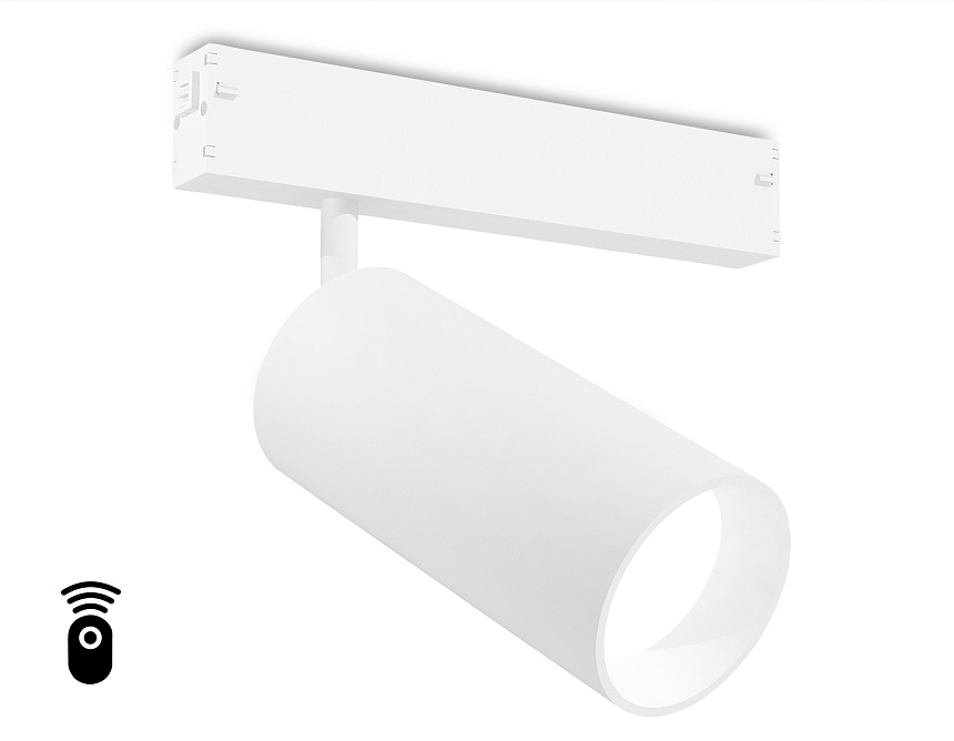 Ambrella Светильник светодиодный диммируемый для шинопровода Magnetic 220V GL1231 WH белый IP20 24W 3000K-6400K 36° D65*140 (Без ПДУ) фото