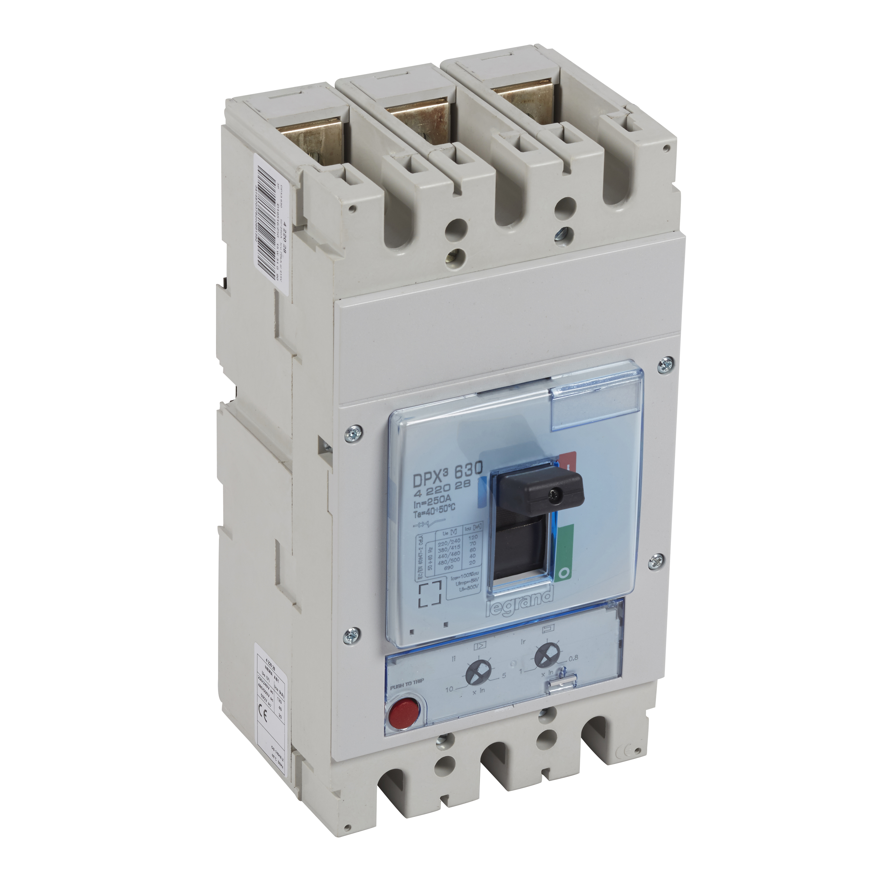 Legrand DPX3 630 Автоматический выключатель 3P 250А 70kA/термомагн.расц.. фото