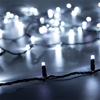 Arlight Светодиодная гирлянда ARD-STRING-CLASSIC-10000-BLACK-100LED-FLASH WHITE (230V, 7W) (Ardecoled, IP65) фото