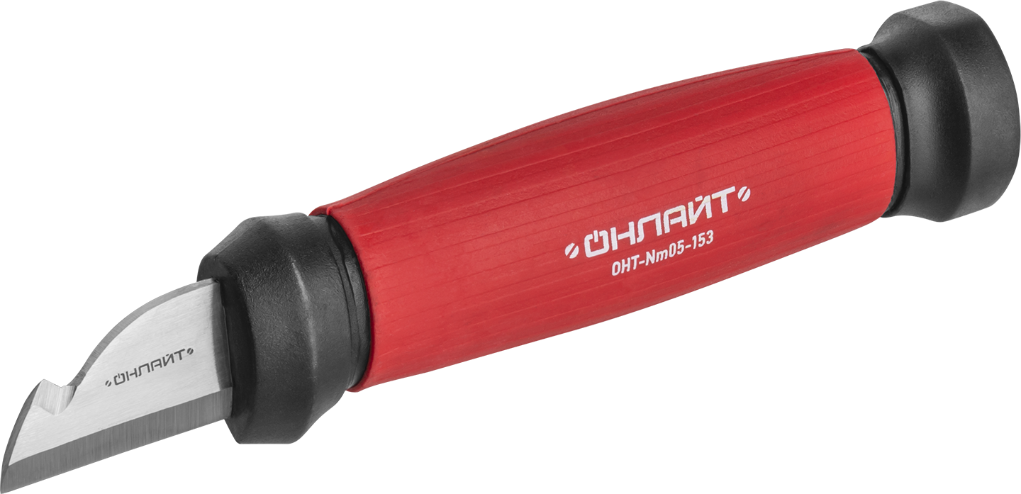 Нож ОНЛАЙТ OHT-Nm05-153 (монтерский с выемкой,153 мм) (72/12/1)