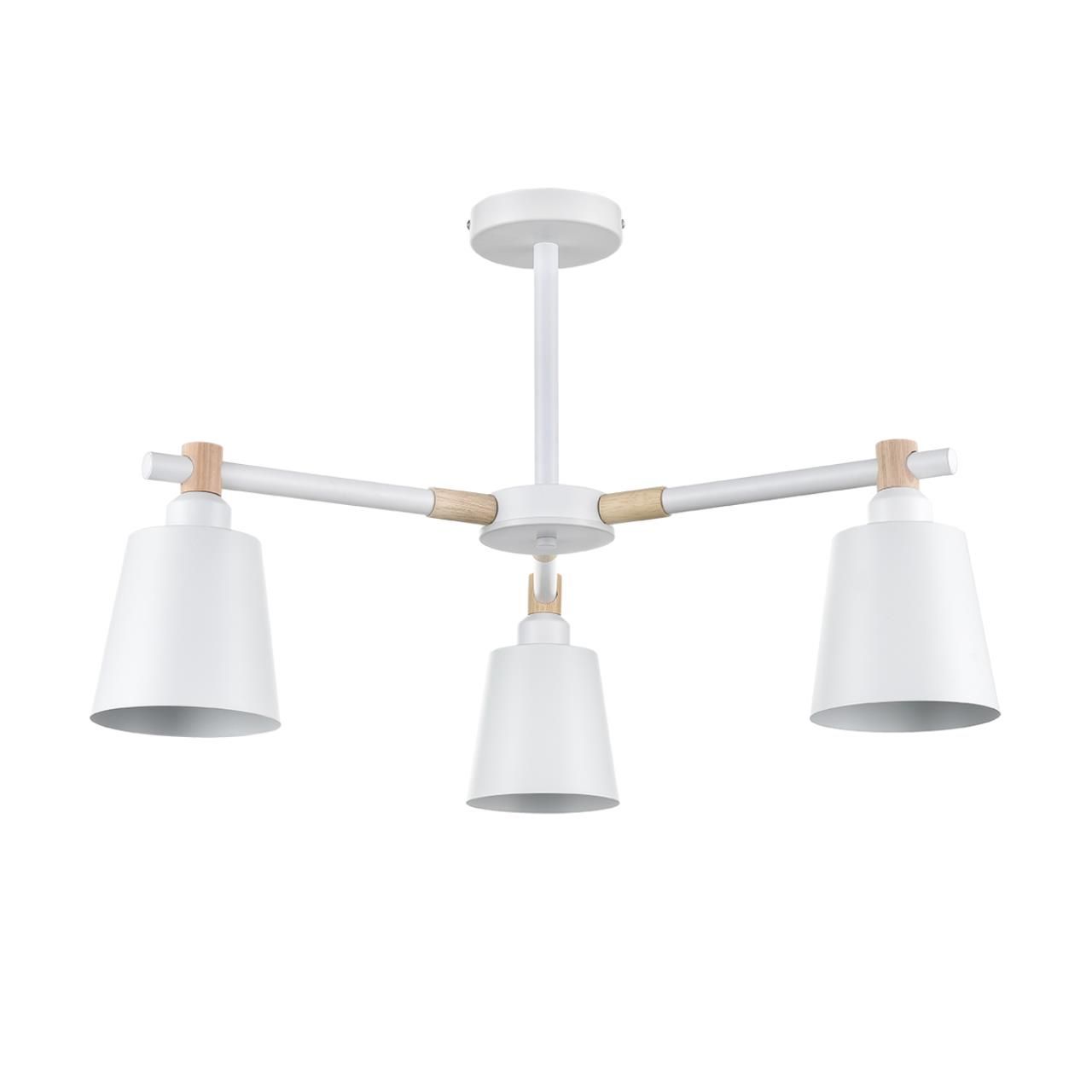 Lumion 8097/3C MODERNI LN25 белый/белый металл, дерево/металл Люстра потолочная Е27 3*60W 220V ROSALINA фото