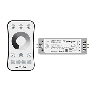 Arlight Диммер SMART-DIM-SET-RING (12-24V, 1x8A, ПДУ 2.4G) (IP20 Пластик, 5 лет) фото