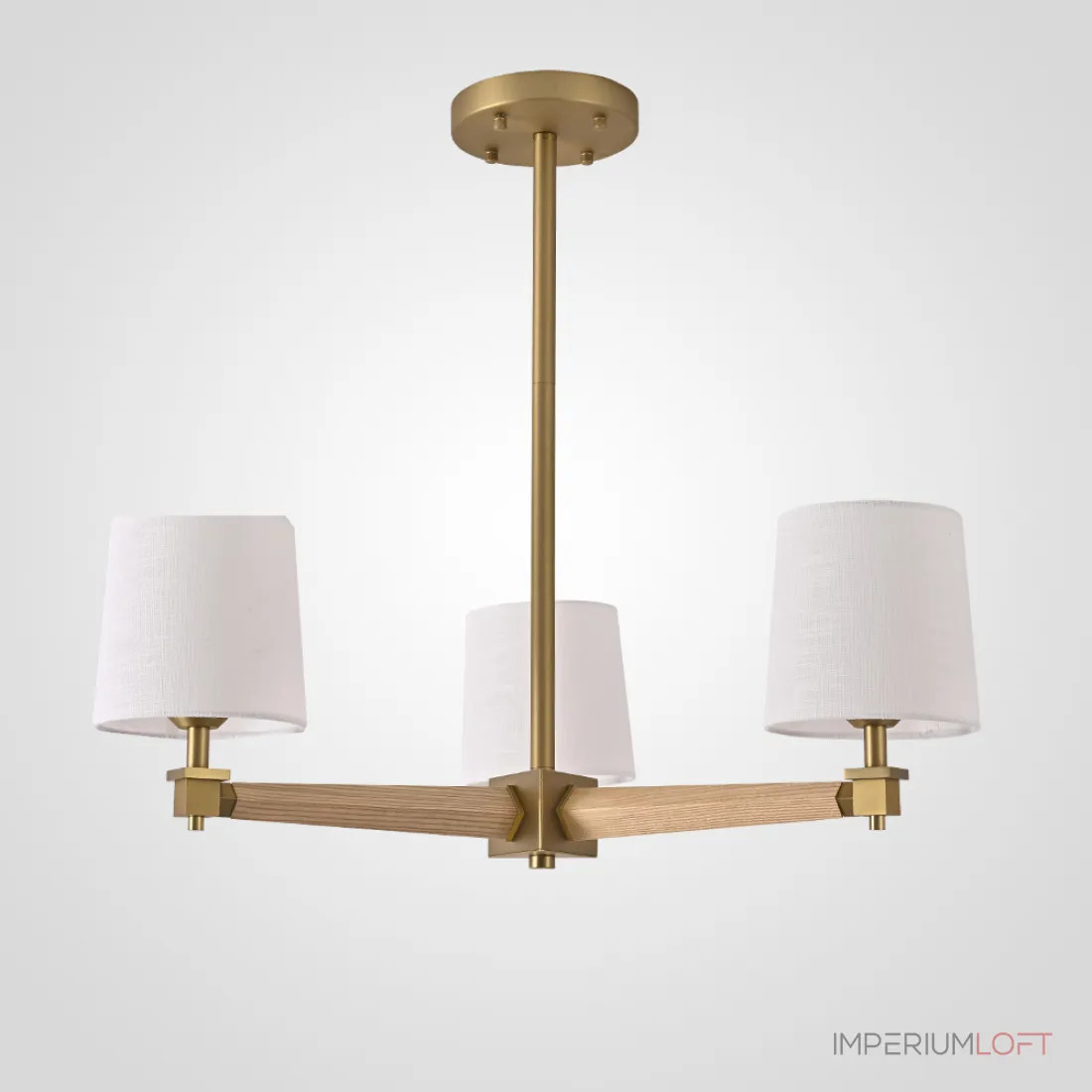 ImperiumLoft Люстра Jorgenson D70 White/Light wood фото