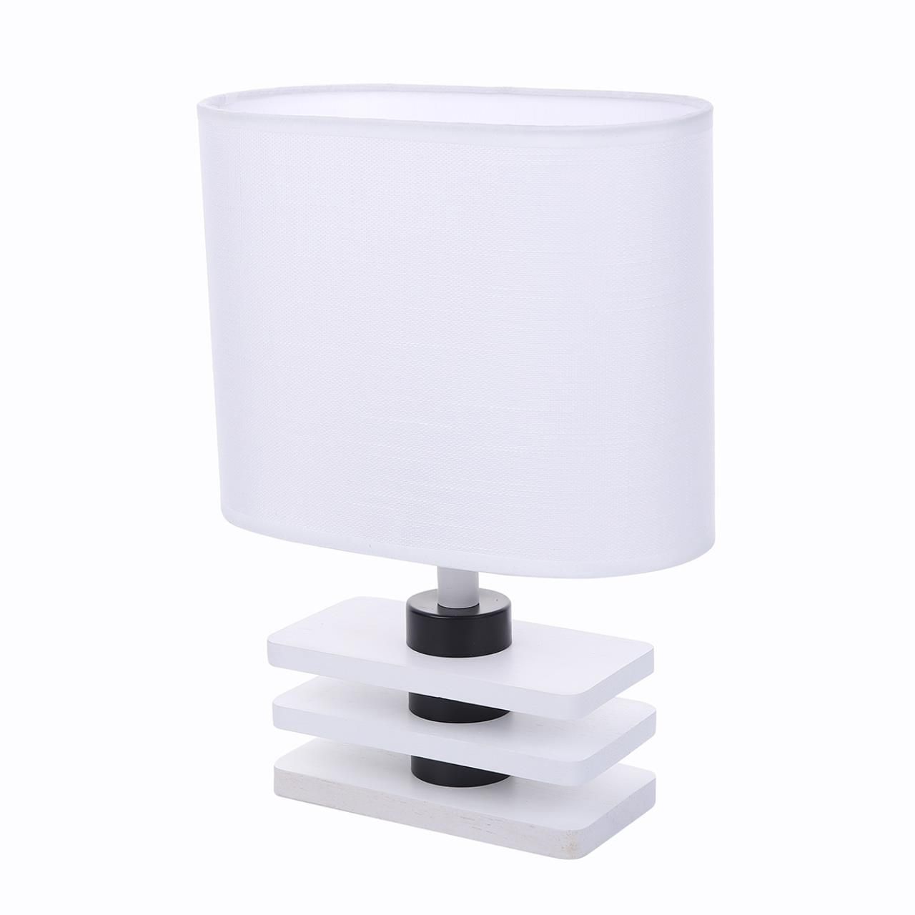 Lumion 8206/1T COUNTY LN25 белый, дерево/текстиль Настольная лампа E27 1*60W 220V MADERANA фото