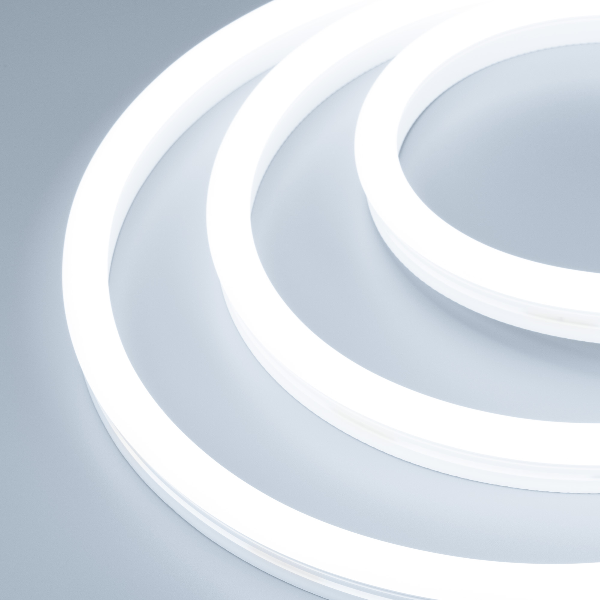 Arlight Лента герметичная WAVE-SIDE-A120-12x25mm 230V White6000 (12 W/m, IP67, 50m, wire x2) (Грибовидная форма) фото